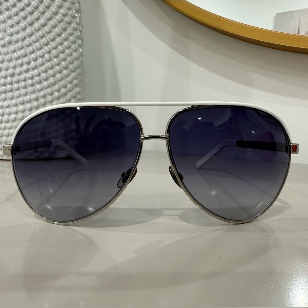 Gucci white aviators